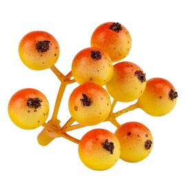 Искусственная веточка с ягодами "Щедрая осень", оранжевая, 4 см ᐒ купить на  ❤ Like7km.com.ua