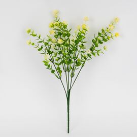 Искусственная зеленая ветвь с желтыми соцветиями, 35 см ᐒ купить на  ❤ Like7km.com.ua