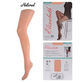 Колготки Elizabeth 20 den classic Natural р.3 (00113) | 5 шт. ᐒ купить на  ❤ Like7km.com.ua