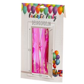 Декоративная шторка на дверь (розовая) ᐒ купить на  ❤ Like7km.com.ua