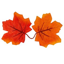 Искусственные кленовые листья "Золотая осень", оранжевые, 250 г, изображение 3 ᐒ купить на  ❤ Like7km.com.ua