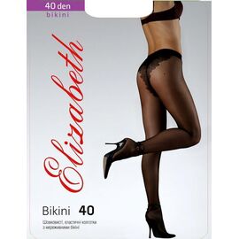 Колготки Elizabeth 40 den Bikini Charm Cappuccino р.4 (00120) | 5 шт. ᐒ купить на  ❤ Like7km.com.ua