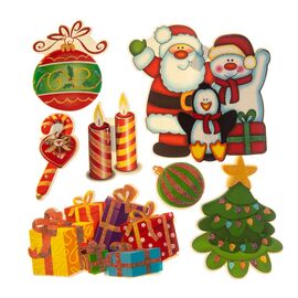Набор наклеек "Веселый Санта" * случайный выбор дизайна, изображение 4 ᐒ купить на  ❤ Like7km.com.ua