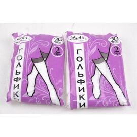 Гольфики без лайкры White (00102/White) | 50 пар, изображение 2 ᐒ купить на  ❤ Like7km.com.ua