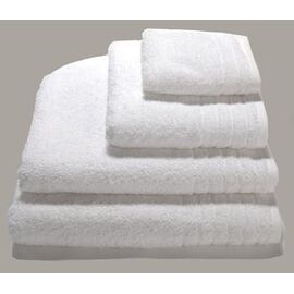 Белые лицевые махровые полотенца 450, изображение 2 ᐒ купить на  ❤ Like7km.com.ua