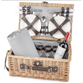 Кошик для пікніка "Родина" на 6 осіб, коричневий (0503-027), изображение 4 ᐒ купить на  ❤ Like7km.com.ua