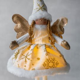 Фигурка с подсветкой "Новогодняя фея", 50 см, изображение 4 ᐒ купить на  ❤ Like7km.com.ua