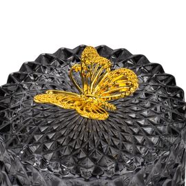 Емкость для хранения "Золотая бабочка", серая, 10,5 см, изображение 2 ᐒ купить на  ❤ Like7km.com.ua