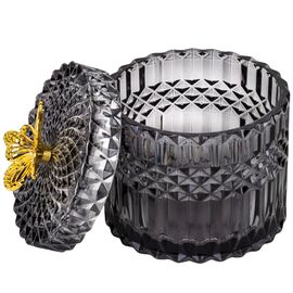 Емкость для хранения "Золотая бабочка", серая, 10,5 см, изображение 3 ᐒ купить на  ❤ Like7km.com.ua