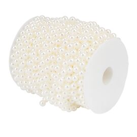 Гирлянда из бусин, белая, 15 м, изображение 3 ᐒ купить на  ❤ Like7km.com.ua