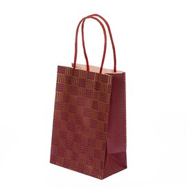 Крафтовый пакет "Клетка" 23*18*10 см, изображение 2 ᐒ купить на  ❤ Like7km.com.ua