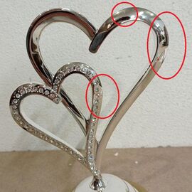 Два сердца (22 см), изображение 2 ᐒ купить на  ❤ Like7km.com.ua