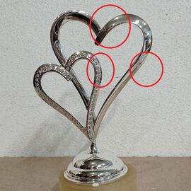 Два сердца (22 см), изображение 3 ᐒ купить на  ❤ Like7km.com.ua