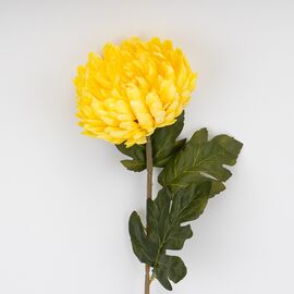 Искусственная хризантема, желтая, 72 см, изображение 2 ᐒ купить на  ❤ Like7km.com.ua