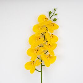 Искусственная орхидея, желтая, 95 см, изображение 2 ᐒ купить на  ❤ Like7km.com.ua