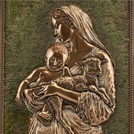 Картина-барельеф "Дева Мария с младенцем", 23 см VERONESE, изображение 3 ᐒ купить на  ❤ Like7km.com.ua