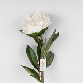 Искусственные пионы с эфектом живого прикосновения, белые, 67 см, изображение 2 ᐒ купить на  ❤ Like7km.com.ua