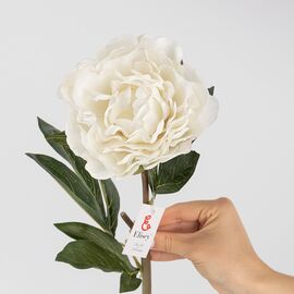 Искусственные пионы с эфектом живого прикосновения, белые, 67 см, изображение 3 ᐒ купить на  ❤ Like7km.com.ua