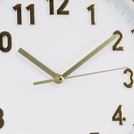 Часы "Аврора вайт", бело-золотые, 30 см, изображение 2 ᐒ купить на  ❤ Like7km.com.ua