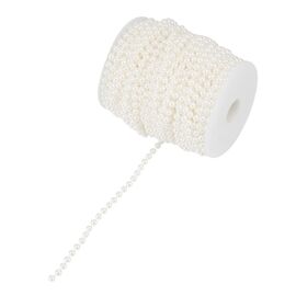 Гирлянда из бусин, белая, 15 м, изображение 4 ᐒ купить на  ❤ Like7km.com.ua