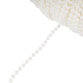 Гирлянда из бусин, белая, 15 м, изображение 5 ᐒ купить на  ❤ Like7km.com.ua