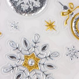 Наклейки "Золотой Новый год", изображение 2 ᐒ купить на  ❤ Like7km.com.ua