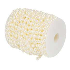 Гирлянда из бусин, кремовая, 15 м, изображение 3 ᐒ купить на  ❤ Like7km.com.ua