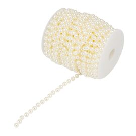 Гирлянда из бусин, кремовая, 15 м, изображение 4 ᐒ купить на  ❤ Like7km.com.ua