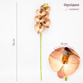 Латексная орхидея, кремово-розовая, 76 см СПАСЕННАЯ ПОЗИЦИЯ ᐒ купить на  ❤ Like7km.com.ua