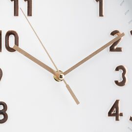 Часы "Экспанс", бело-бронзовые, 32*24 см, изображение 2 ᐒ купить на  ❤ Like7km.com.ua