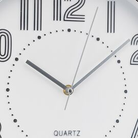 Часы "Минимас", бело-серебристые, 30 см, изображение 2 ᐒ купить на  ❤ Like7km.com.ua