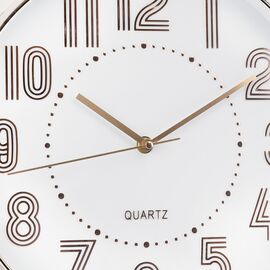 Часы "Голдник", бело-бронзовые, 30 см, изображение 2 ᐒ купить на  ❤ Like7km.com.ua