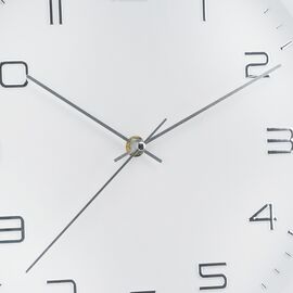 Часы "Сигма", бело-серебристые, 30 см, изображение 2 ᐒ купить на  ❤ Like7km.com.ua