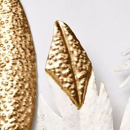 Декор настенный "Листья с позолотой", 105 см, изображение 2 ᐒ купить на  ❤ Like7km.com.ua