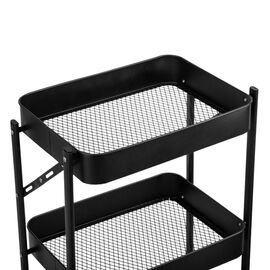 Этажерка металлическая "Пространство", черная, изображение 4 ᐒ купить на  ❤ Like7km.com.ua