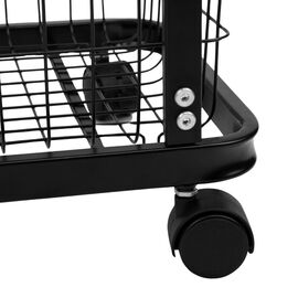 Этажерка металлическая "Гармония Порядка", черная, изображение 9 ᐒ купить на  ❤ Like7km.com.ua