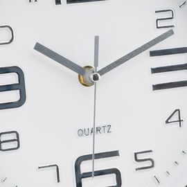 Часы "Гранит", бело-серебристые, 20 см, изображение 2 ᐒ купить на  ❤ Like7km.com.ua