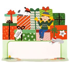 Серия открыток "Веселых праздников", 4 вида, изображение 6 ᐒ купить на  ❤ Like7km.com.ua