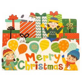 Серия открыток "Веселых праздников", 4 вида, изображение 8 ᐒ купить на  ❤ Like7km.com.ua