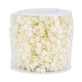 Гирлянда из бусин на леске, кремовая, 15 м, изображение 2 ᐒ купить на  ❤ Like7km.com.ua