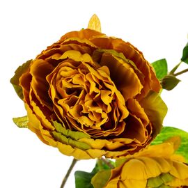 Букет "Пион с 3 -мя бутонами" оранжевый, изображение 2 ᐒ купить на  ❤ Like7km.com.ua