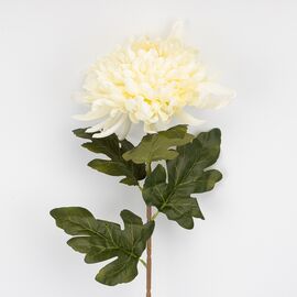 Искусственная хризантема, кремовая, 76 см, изображение 2 ᐒ купить на  ❤ Like7km.com.ua