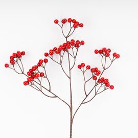 Искусственная ветвь "Красные ягодки", 62 см СПАСЕННАЯ ПОЗИЦИЯ, изображение 2 ᐒ купить на  ❤ Like7km.com.ua