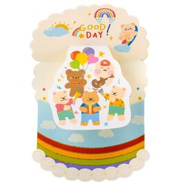 Серия открыток "Торт ко Дню Рождения", 4 вида, изображение 6 ᐒ купить на  ❤ Like7km.com.ua