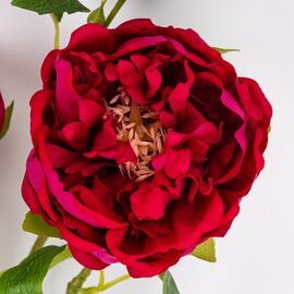 Искусственный пион с 3 бутонами с эффектом живого прикосновения, розовый, 80 см, изображение 3 ᐒ купить на  ❤ Like7km.com.ua