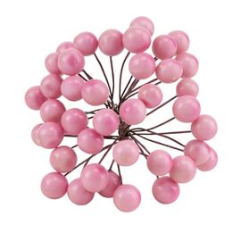 Набор декоративных ягодок "Дары природы", розовый, 15 см 4SEASONS, изображение 3 ᐒ купить на  ❤ Like7km.com.ua