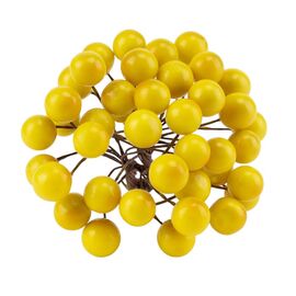Набор декоративных ягодок "Дары природы", жёлтый, 15 см 4SEASONS, изображение 3 ᐒ купить на  ❤ Like7km.com.ua