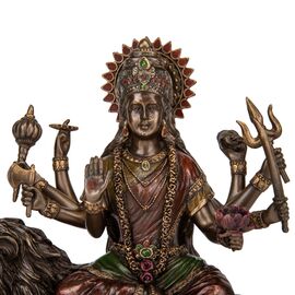Статуэтка "Богиня Дурга на льве", 27 см VERONESE, изображение 3 ᐒ купить на  ❤ Like7km.com.ua