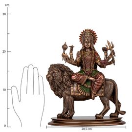 Статуэтка "Богиня Дурга на льве", 27 см VERONESE, изображение 8 ᐒ купить на  ❤ Like7km.com.ua