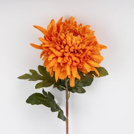 Искусственная хризантема, оранжевая, 77 см, изображение 2 ᐒ купить на  ❤ Like7km.com.ua